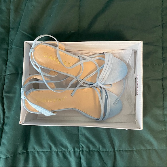 Strappy Light Blue High Heels Allegra K - Picture 3 of 3